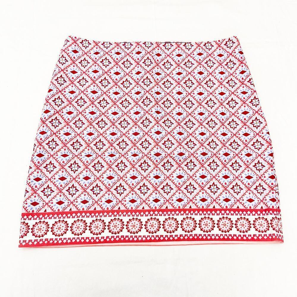 Talbots Petite Patterned Pencil Skirt Side Zipper Patchwork Size 12P NWT $69.50